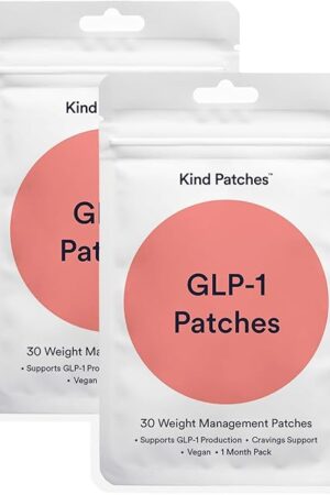 GLP - 1 Patches by Kind Patches for Unisex - 30 Count Patches - Pack of 2