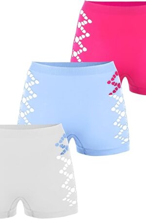 Women's Sexy Cut Out Mid Rise Boyshort Panties Stretch Breathable Criss Cross Seamless Briefs Underwear