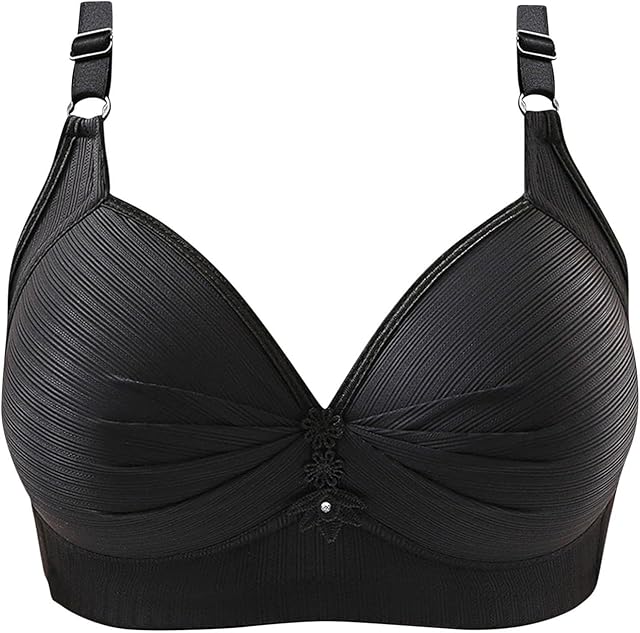 Women's Push Up Bras Plus Size Full Coverage Sexy No Underwire Bra Adjustable Texture Breathable Comfy Brassiere