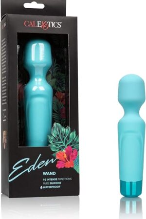 CalExotics Eden Vibrating Wand, 10 Function Waterproof Silicone Vibrator - SE-0736-47-3