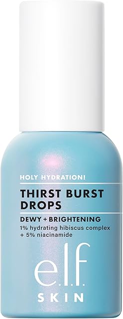 elf SKIN Holy Hydration! Thirst Burst Drops, Serum For A Radiant Complexion Instantly & Over Time, Made With Hyaluronic Acid, Vegan & Cruelty-Free