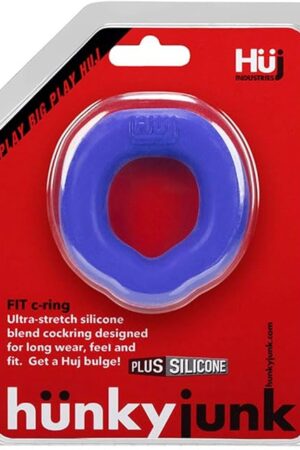 Blue Ox Designs Oxballs 70517: Hunkyjunk Fit Ergo C-Ring, Cobalt