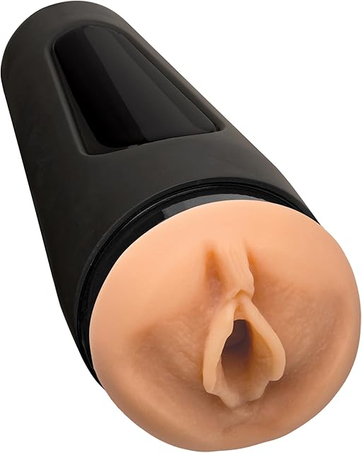 Doc Johnson Main Squeeze - Sasha Grey - Squeeze Plate for Precise Pressure - twist End Cap To Control Suction - Discreet Premium Stroker - Male Masturbator, Vagina, Vanilla