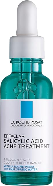 La Roche-Posay Effaclar 15% Salicylic Acid Serum, Acne Treatment For Face With Glycolic Acid & Niacinamide, Acne Serum Helps Clear Blackheads, Whiteheads, Pimples & Reduces Post Acne Marks