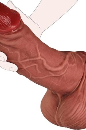 30" Diameter 12 INCH Huge Realistic Lifelike Silicone Dildo, Huge Size Monster Dildo with Powerful Suction Cup for Men Women Hands-Free Anal Play