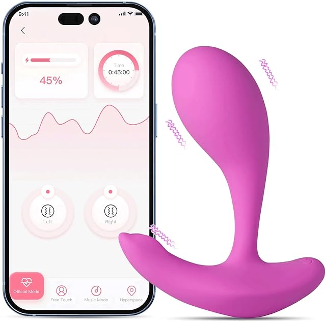 Honey Wearable G Spot Vibrators Dildo Clitoral Adult Sex Toys for Women or Couples App Remote Control Panty Clit Mini Vibrator with 9 & Vibrating Modes ?OLY? Panties Quite Rose Dildos Sex Machine