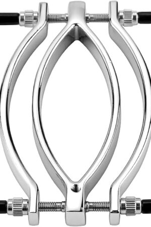 Clitoris Clamp with Tow Rope for Women,Adjustable Labia Spreader Clamps,Adult Games Clitoris Stimulator Teasing,Stainless Steel Sex Toys G-spot Massage (Labia Clamp)