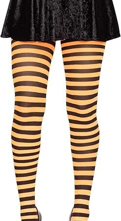 Women's Nylon Striped Tights