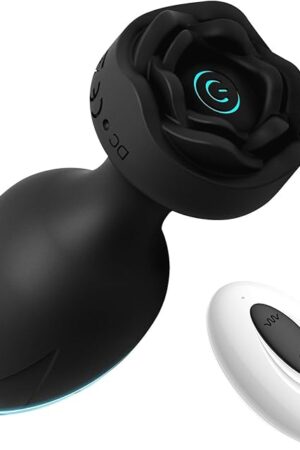 Anal Plug Vibrator Butt Plug Expander 10 Vibration Modes with Remote Control Super Horsepower Men Women Sex Toys (Black)