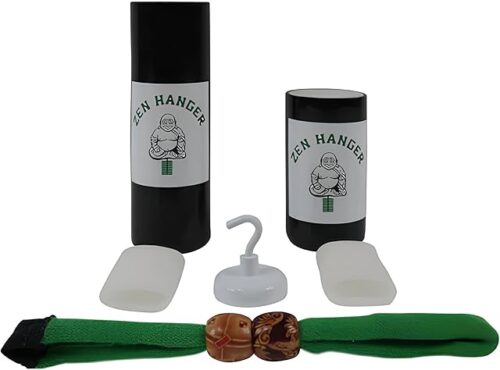 Zen Hanger Penis Weights Hanging System - Deluxe Weight Hanging Stretcher Kit for Beginners w/ 1.5 & 2.5 Pound Weights, Silicone Sleeves, Cotton Noose Rope, & More - Penile Enlargement Kit for Men