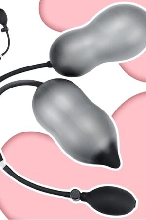 Inflatable Butt Plug Anal Dildo Adult Sex Toys for Couples, Double Head Anal Plug Anal Dilator for Prostate Massage, BDSM Toys Expand Dildo with Pump, Anal Beads Trainer Sex Game Women Sex Toy for Men