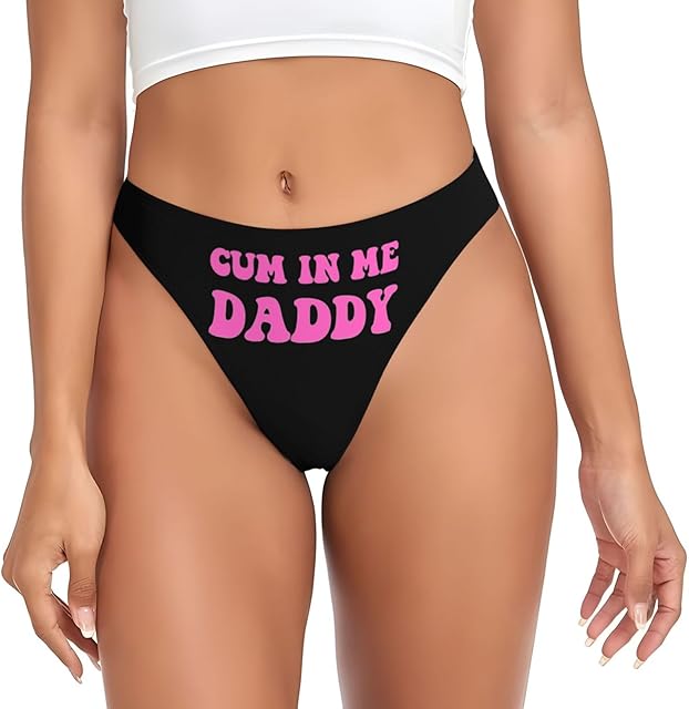 Cum In Me Daddy Shorts Sexy Slutty Underwear Panties Womens Booty Thongs For Women Sexy Ladies Underwear For Girl