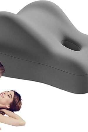Couples Pillow, Butt Cushion for Couples, Soft Memory Foam for Waist and Neck Support (Black)