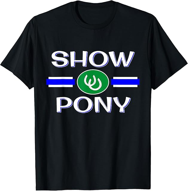 BDSM Show Pony Shirt, Human Pony Play Fetish, Dom Sub Kink T-Shirt