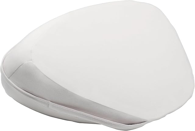 Dame Products Pillo Triangle Position Cushion - Body Support While Relaxing - Comfortable Position Helper and Bed Pillow - Removable Washable Cover with Waterproof Lining ? Oat Color