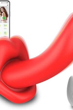 Adult Sex Toys Vibrator for Women - APP Remote Control Mini Rose Toys Tongue Licking Clitoral G-spot Vibrators Dildo with 9 Vibration Modes, Nipple Clit Stimulator Massager Pleasure Tools for Couples