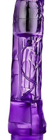 Eden Adult Sex Toys for Women & Couples - Realistic Curved Vibrating Dildo 9 Inch ? Powerful Vibration Modes, Flexible Penis for Clitoral G-Spot Stimulation ? Waterproof Female Vibrator Toy ? Purple