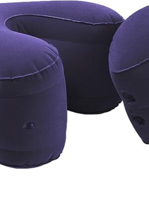 FST Inflatable Sex Pillow Set for Couples 2 Different Shapes PVC Dildo Mount for Deeper Position Support Sex Cushion with Leak-Proof Valve for Bedroom Travel Outdoor Use