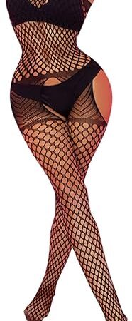 Women Lingerie Garter Belt Stocking Sexy Tights Fishnet Opening Leggings Hollow Out Pantihose Lingerie Lingerie