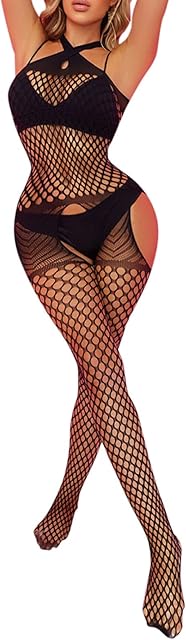 Women Lingerie Garter Belt Stocking Sexy Tights Fishnet Opening Leggings Hollow Out Pantihose Lingerie Lingerie