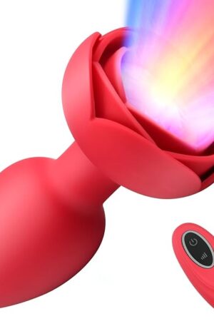 Anal Plug Vibrator Silicone Butt Plugs Remote Control Vibrators Anal Trainer G Spot Dildo Prostate Massager with 7 Vibration Modes Masturbation Sex Toys for Women Men and Couples