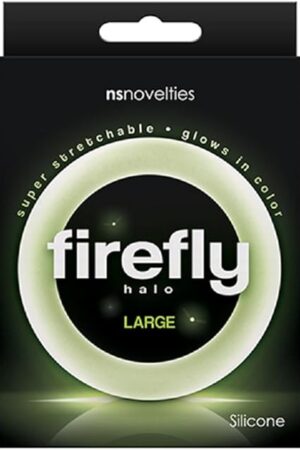 Firefly Halo Large Cock Ring (Clear) with Free Bottle of Adult Toy Cleaner
