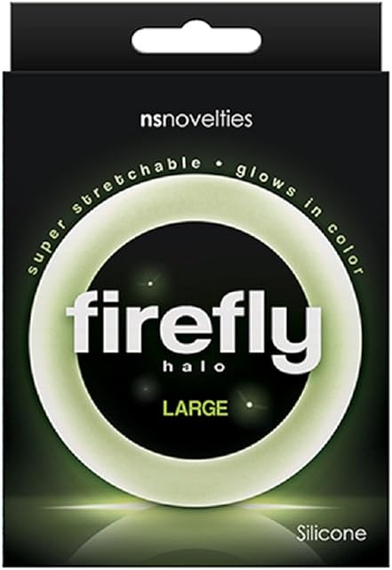 Firefly Halo Large Cock Ring (Clear) with Free Bottle of Adult Toy Cleaner