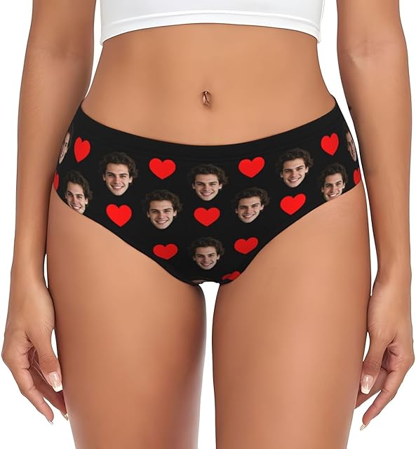 Custom Panties for women Custom Sexy Funny Underwear Personalized Briefs with Photo Personalized Gift for Birthday