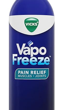 Vicks VapoFreeze Menthol Pain Relieving Spray 3oz, for Muscles & Joint Pain Associated with Arthritis, Simple Backaches, Strains, Sprains, Bruises, Vicks Vapors, Penetrating Formula