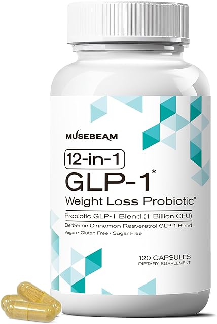 GLP-1 Probiotic Weight Loss Support Supplement - Women Men GLP1 Booster with Berberine - Natural GLP 1 Support Appetite Suppressant Hunger Control Metabolism Fat Burn & Gut Health