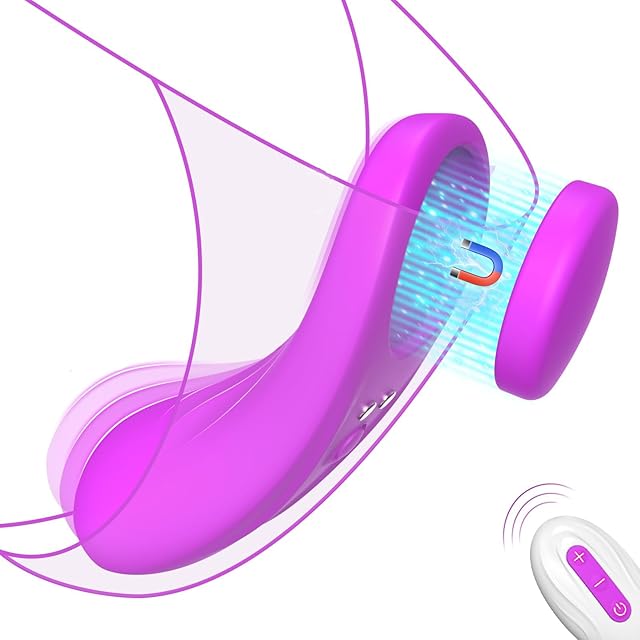 Wearable Panty Vibrator, 15 OZ Ultra-Light Butterfly Clitoral Vibrator with Magnetic Closure, Remote Control Vibrating Panties, 7 Vibration Adult Sex Toys, Outdoor Pleasure Whisper-Quiet
