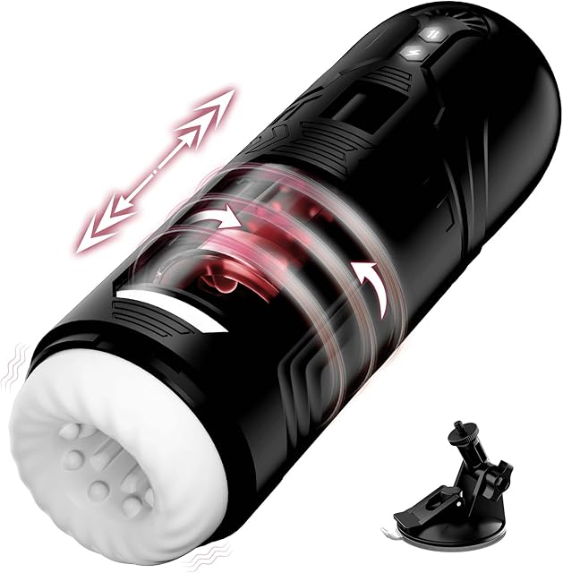 Automatic Male Masturbator Sex Toys for Men, Removable Male Sex Toys with 7 Thrusting & 7 Rotating ? Vibration Modes, Visual Window Adult Toy with Hands Free Pocket Pussy Sex Machine Penis Pump