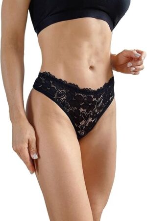Womens Lace Panty Sexy Women's Underwear Cheeky Panty for Ladies Floral Lace Panties