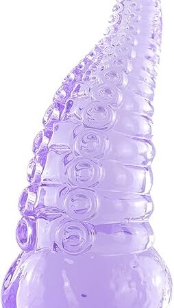 Anal Dildo,6.9 in Purple Tentacle Dildo,Adult Sex Toy with Strong Suction Cup for Anal Play, S, 1 Count