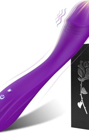 Dildo G Spot Vibrator Sex Toys for Clitoral Stimulation Wand with Powerful Vibration, Anal Dildo Sex Toy with 7 Vibration Modes Massager Adult Toys for Couple Pleasure (Purple)
