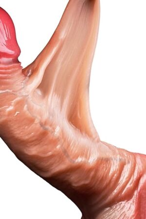 807 inches- Huge Flesh Lifelike Dildo, Realistic Skin Texture, Thick Liquid Silicone with Powerful Suction Cup - Adult Sex Toys for Couples, Men, Women