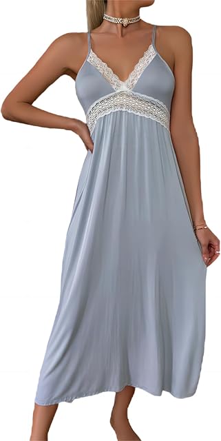 Women Lingerie Nightgowns Lace Camisole Sleepdress Babydoll