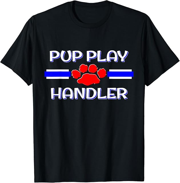 Gay Pup Play Handler Gift, BDSM Puppy Fetish Pride Gear T-Shirt