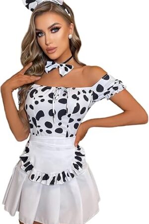 Women's French Maid Outfit Sexy Anime Cosplay French Apron Maid Dress Fancy Costume Halloween costume for Women 2024