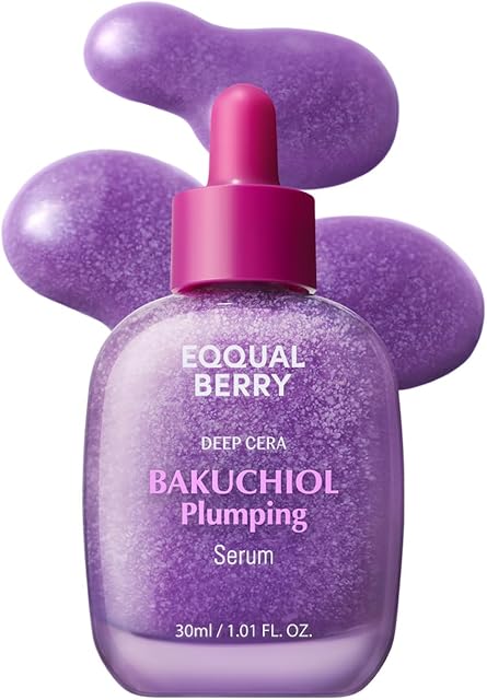 Bakuchiol Plumping Serum ? Pore and Wrinkle Minimizer | Retinol Alternative for Sensitive Skin | Enhances Firmness and Elasticity with Ceramide, 101oz / 30ml