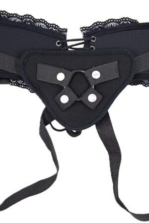 Adjustable Strap On Harness, Bondage Unisex Strap-on with O Ring and Lace for Strapless Strap-On Dildo, Adult Sex Toy for Men Women