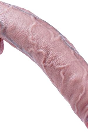 136 inch XXL Giant Realistic Dildo, Huge Foreskin Uncut Dildo, Thick Silicone Butt Plug with Big Suction Cup, Wide Fat Penis, G-spot Big Long Penis Adult Sex Toys for Advanced Player Toys