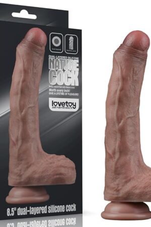 85" Realistic Foreskin Uncut Dildo Best Anal Dildo Dual Density Silicone Cute Butt Plug Black Suction Cup Adult Sex Toy for Women Men Couples Consoladores for Beginners