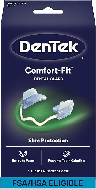 DenTek Comfort-Fit Dental Guard For Nighttime Teeth Grinding, Comfort-Fit Guard, 2 count(Pack of 1)