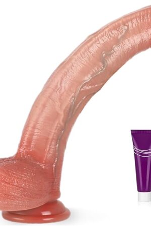 11.22 Inch Realistic Huge Dildo Sex Toys,Giant Dildos with Strong Suction Cup for Anal Clit G-Spot Stimulation,Big Thick Dildo for Hands-Free,Ultra Lifelike Penis Toy for Women and Couples-XXL Size