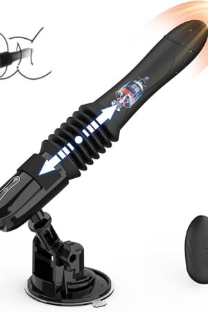 Automatic Thrusting Sex Machine, Realistic Suction Cup Dildo with 10 Vibrations & Thrusting Modes, Silicone Clitoral & Vaginal Stimulation Toy for Women, Personal Adult Masturbator