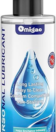 Water-Based Lube, Personal Lubricant Helps Enhance Intimacy for Long-Lasting Pleasure Sex Lube for Women, Men and Couples, Anal Lube, Non-Staining, Safe for Toys, 8 FL Oz
