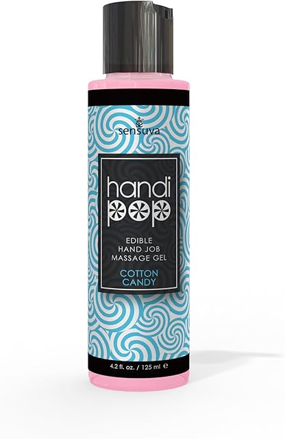 Handipop Edible Massage Gel | Hand Job Gel (Cotton Candy, 4.2 fl. oz.)