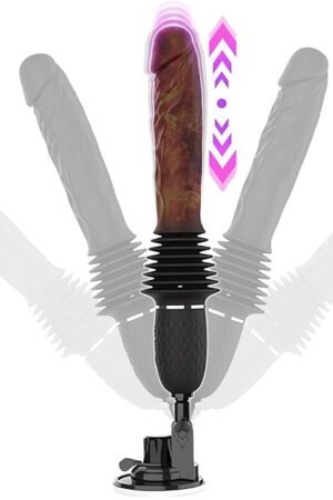 FST Sex Machine Thrusting Dildo, Dildo Machine with 10 Vibrating & 3 Thrusting & Heating Mode, Remote Control Thrusting Vibrator with Powerful Suction Cup, Adult Sex Toys for Women Men Masturbation