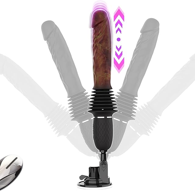 FST Sex Machine Thrusting Dildo, Dildo Machine with 10 Vibrating & 3 Thrusting & Heating Mode, Remote Control Thrusting Vibrator with Powerful Suction Cup, Adult Sex Toys for Women Men Masturbation
